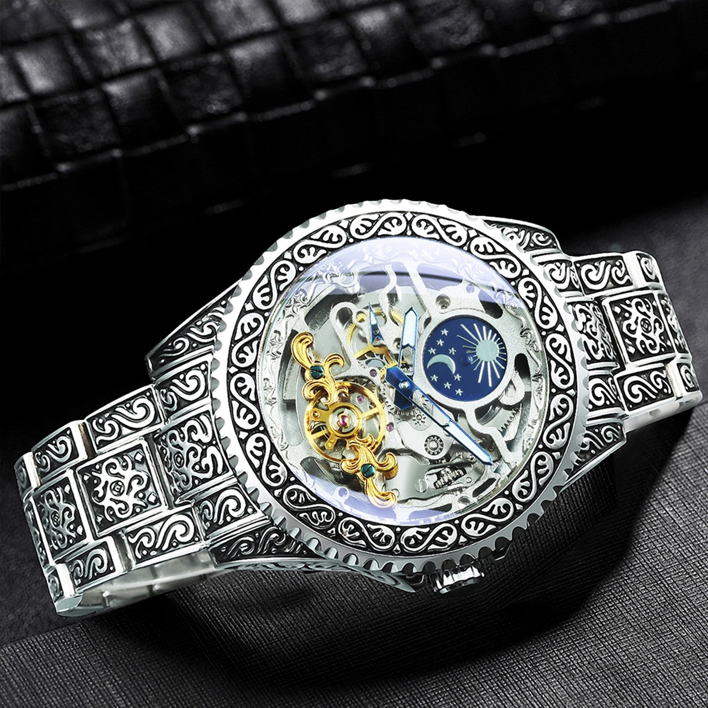 Luxury Moon Phase Mechanical Watch